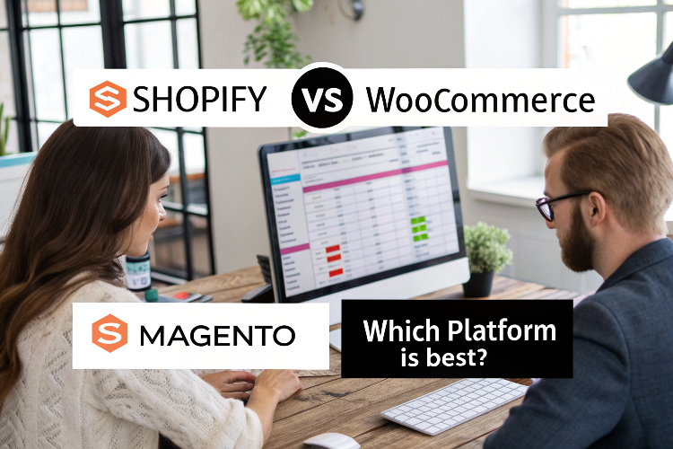Shopify vs. WooCommerce vs. Magento : Which Platform is Best ?