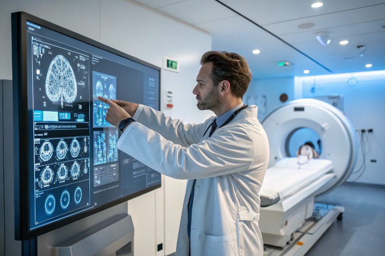 Case Study: AI in Healthcare � Diagnosing Diseases Faster Than Doctors.